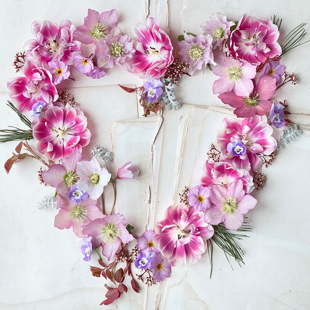 Heart of Flowers art print by Sarah Gardner for $57.95 CAD