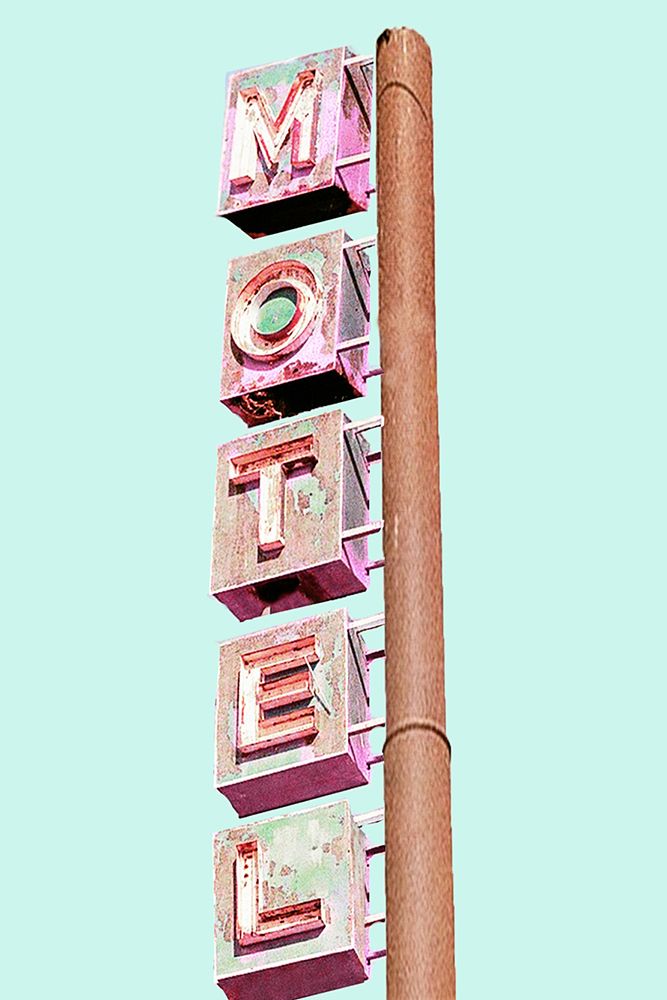 Motel Sign art print by SD Graphics Studio for $57.95 CAD