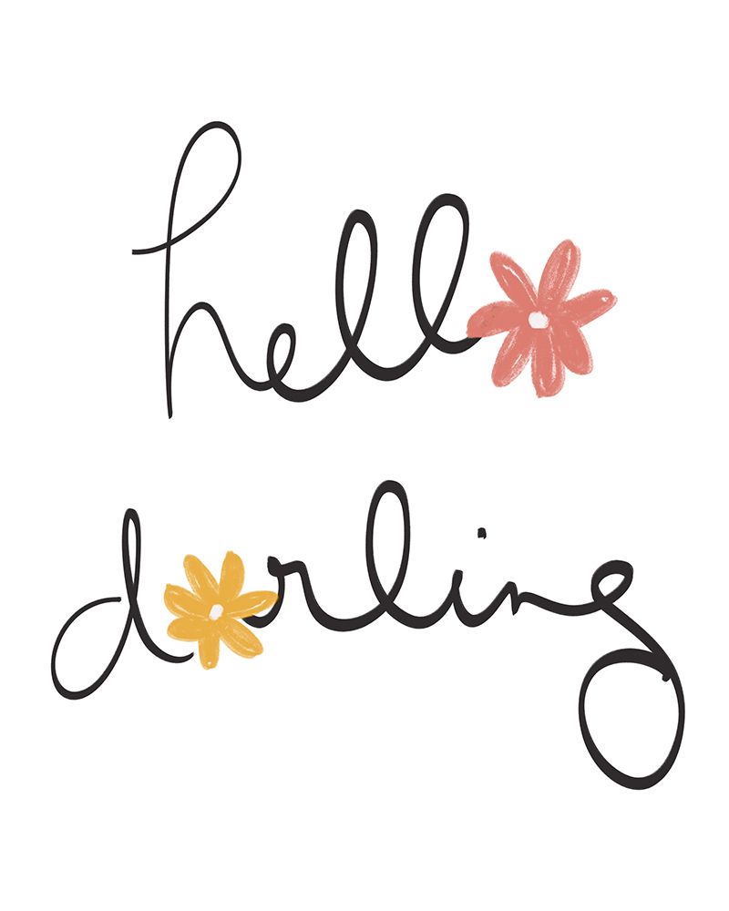 Hello Darling art print by Emily Navas for $57.95 CAD
