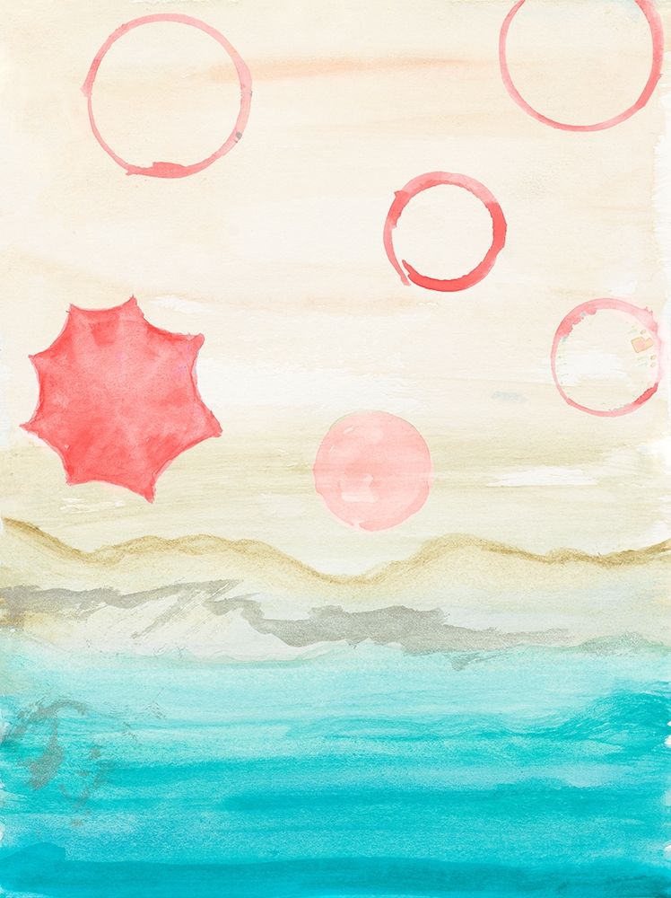 Watercolor Beach Stains I art print by Gina Ritter for $57.95 CAD
