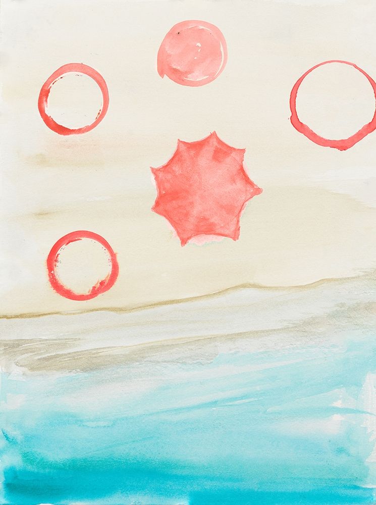 Watercolor Beach Stains II art print by Gina Ritter for $57.95 CAD