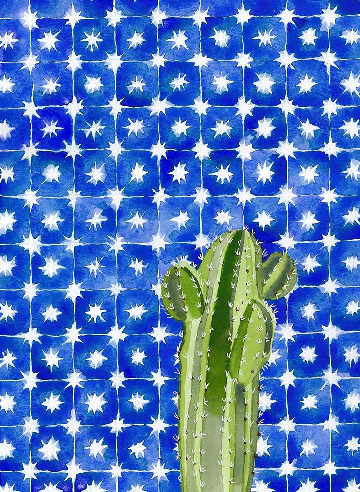 Blue Tile Agave art print by Jen Bucheli for $57.95 CAD