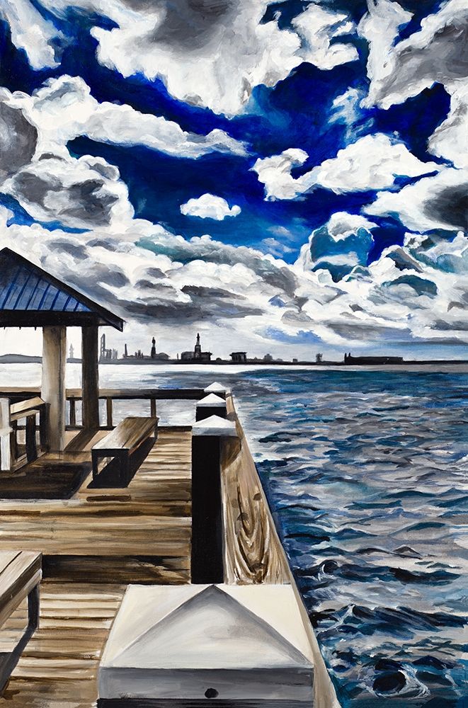 Lake Dock art print by Chelsea Goodrich for $57.95 CAD