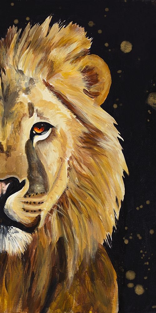 Lion Half Face art print by Chelsea Goodrich for $57.95 CAD