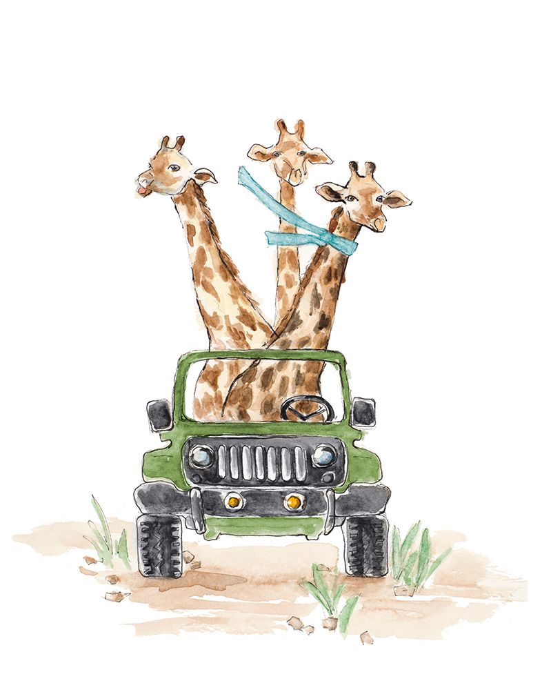 Giraffe Road Trip art print by Lanie Loreth for $57.95 CAD