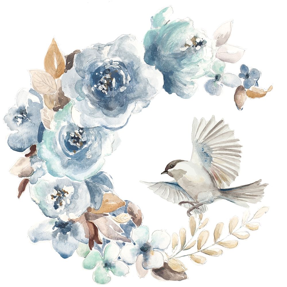 Floral with Bird I art print by Patricia Pinto for $57.95 CAD