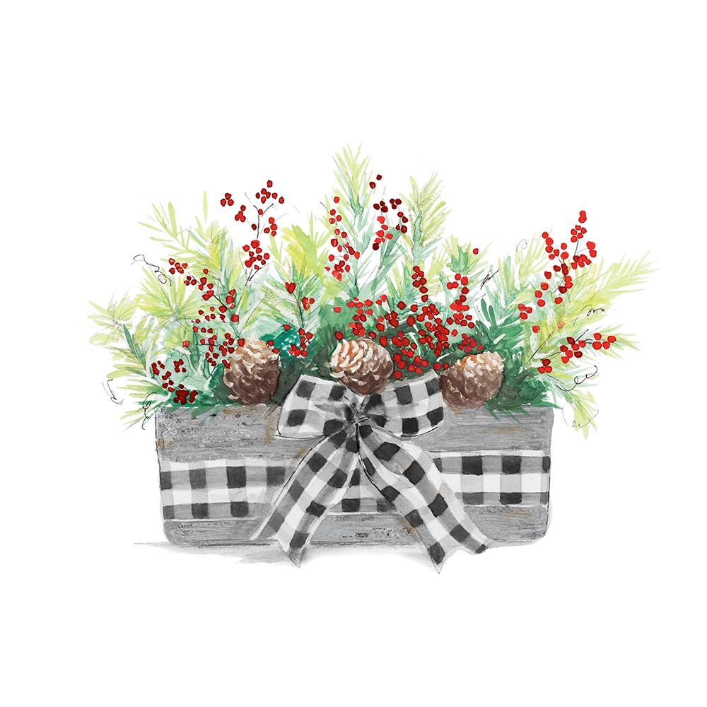 Holiday Flowers II art print by Patricia Pinto for $57.95 CAD