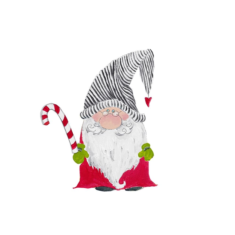 Christmas Santa Gnome art print by Patricia Pinto for $57.95 CAD