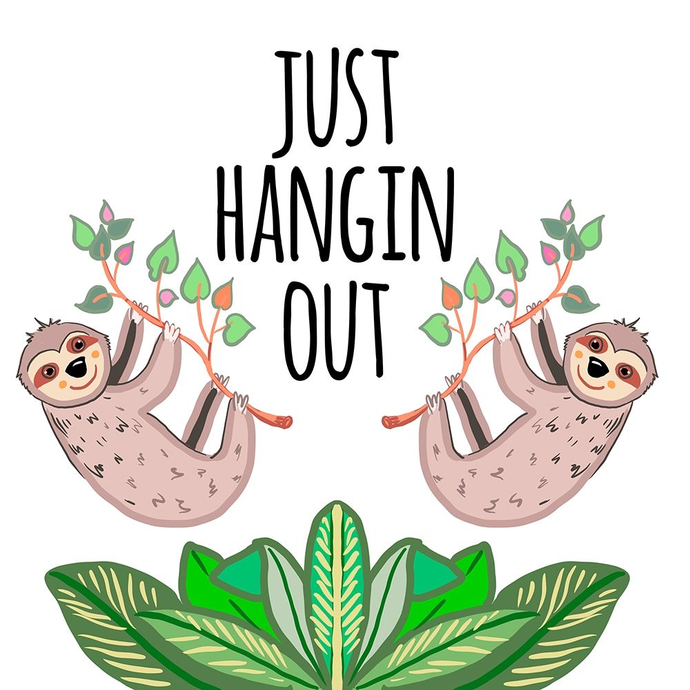 Hangin Out Sloth art print by Ani Del Sol for $57.95 CAD