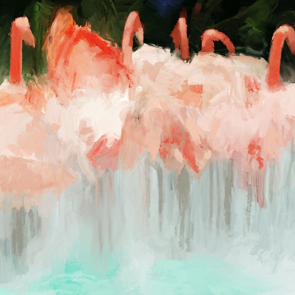Flamingo Dance art print by Dan Meneely for $57.95 CAD