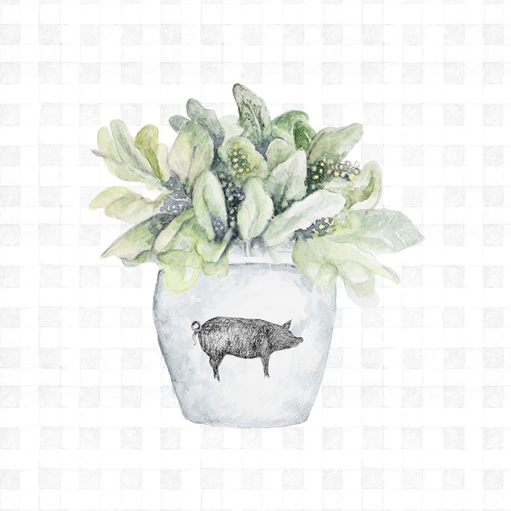 Potted Farm Herbs IV art print by Janice Gaynor for $57.95 CAD
