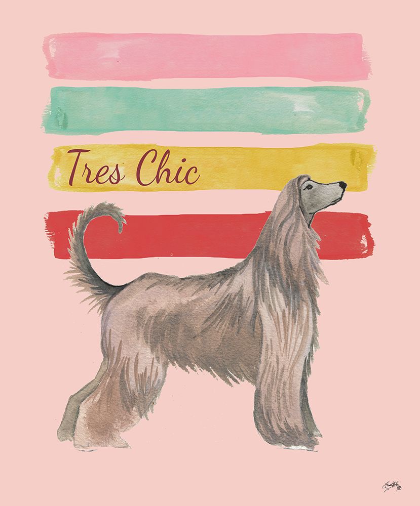 Tres Chic Dog art print by Elizabeth Medley for $57.95 CAD