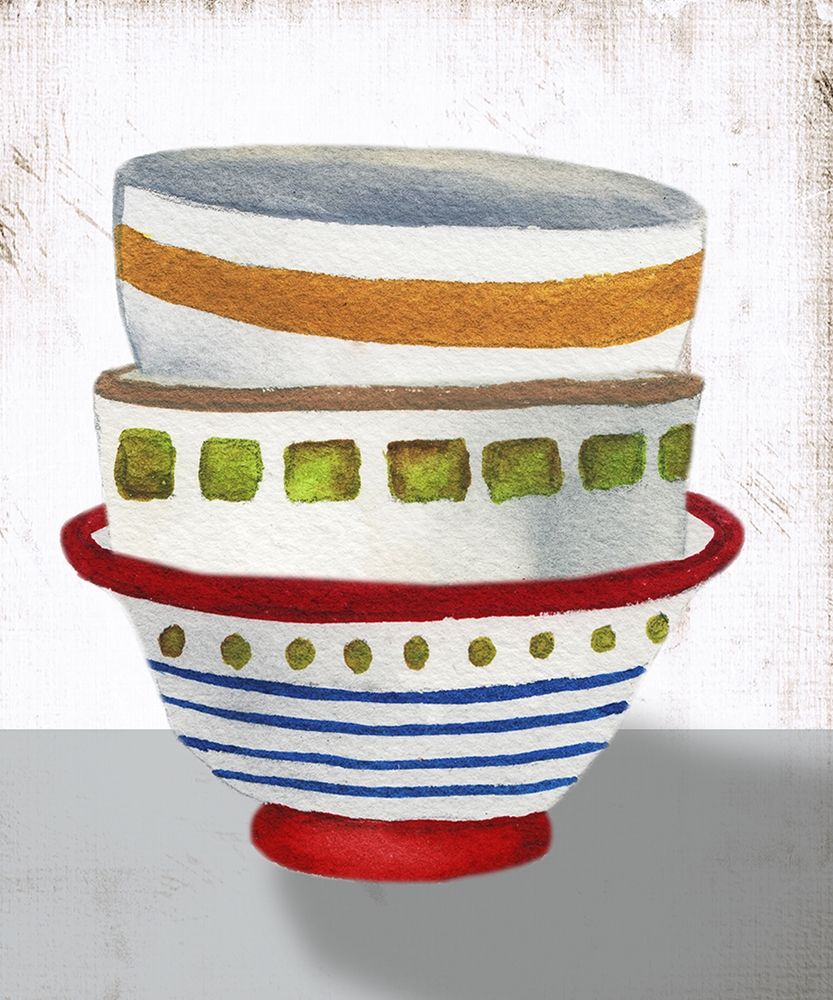Stacked Bowls II art print by Elizabeth Medley for $57.95 CAD