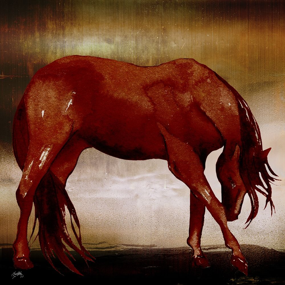 Red Horse I art print by Elizabeth Medley for $57.95 CAD