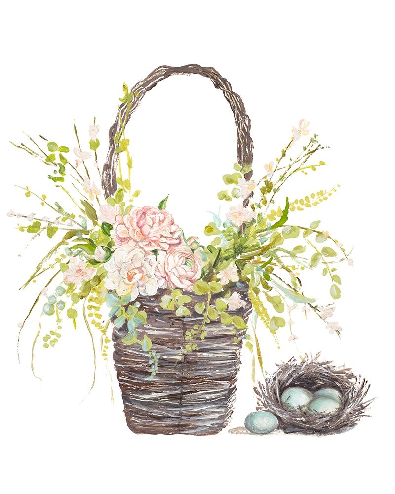 Spring Flower Basket art print by Patricia Pinto for $57.95 CAD