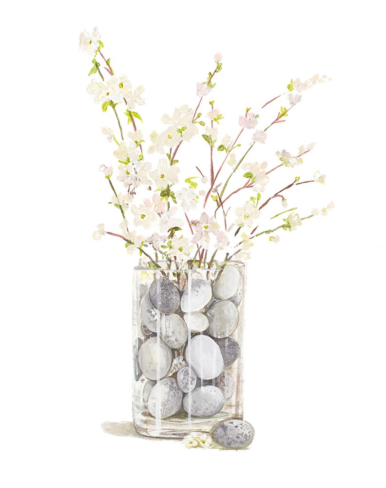 Spring Vase with Rocks art print by Patricia Pinto for $57.95 CAD
