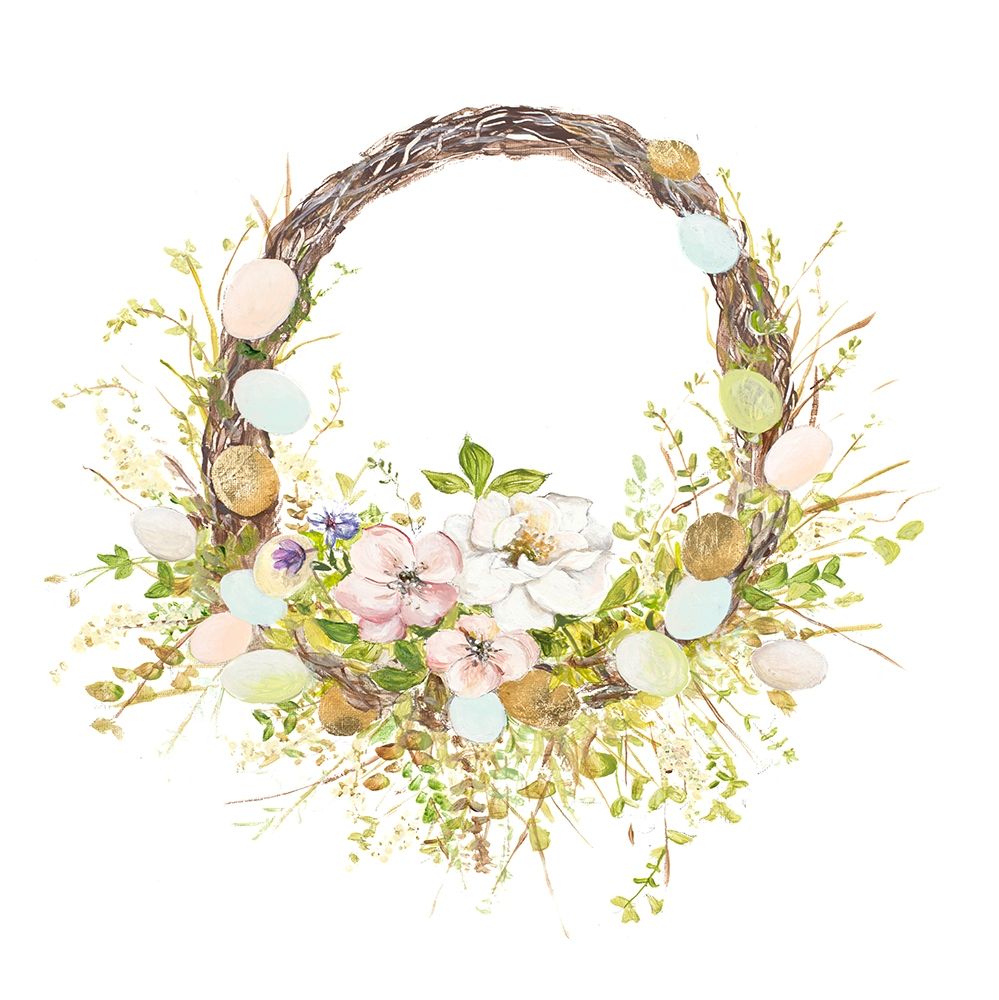 Easter Wreath art print by Patricia Pinto for $57.95 CAD