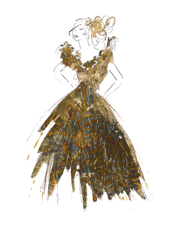 Fashion in Gold I art print by Patricia Pinto for $57.95 CAD