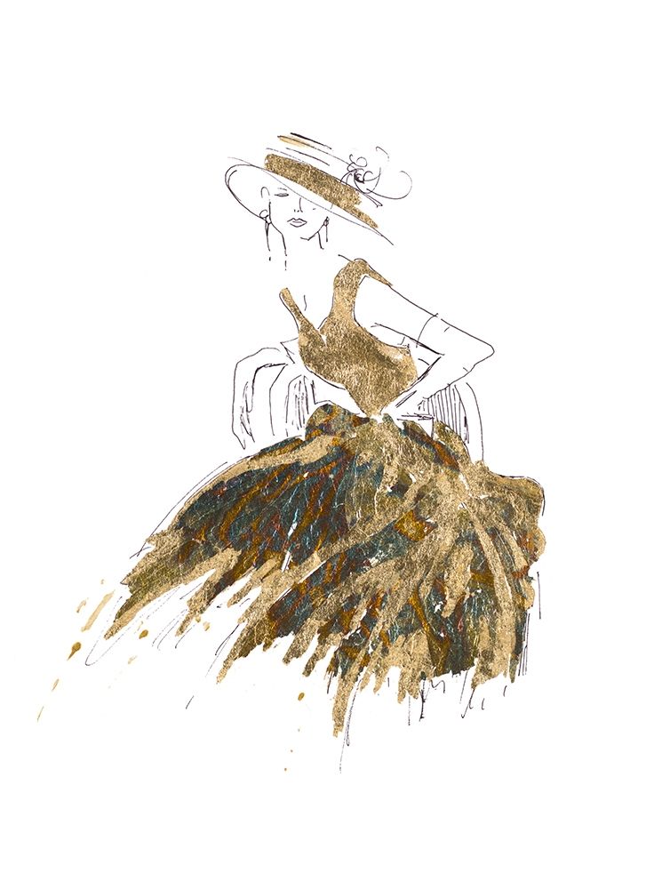 Fashion in Gold II art print by Patricia Pinto for $57.95 CAD