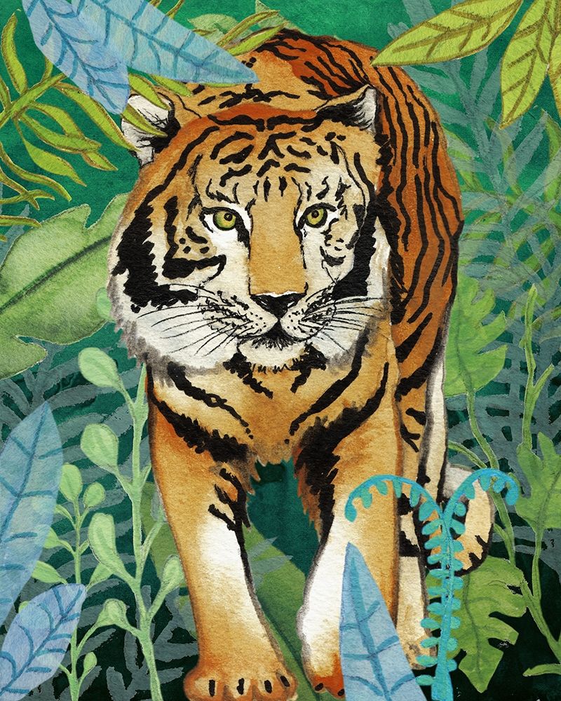 Tiger In The Jungle II art print by Elizabeth Medley for $57.95 CAD
