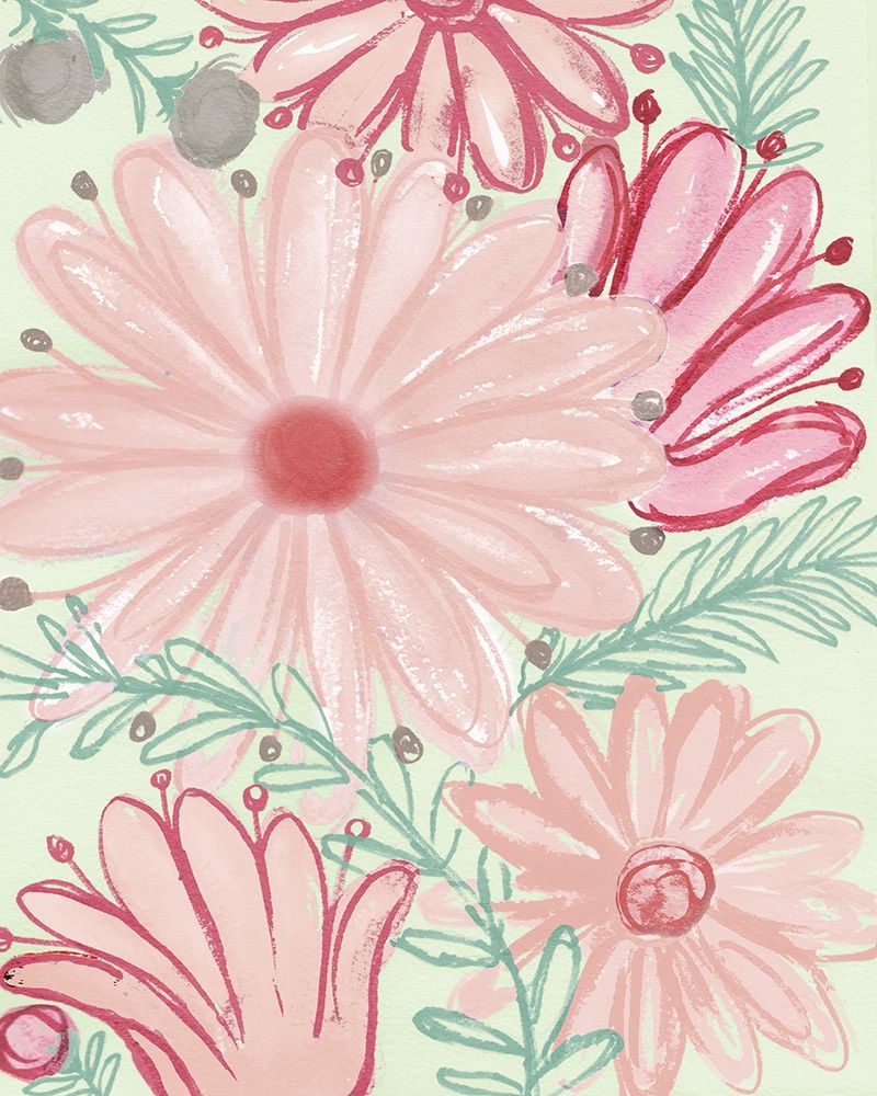 Color Burst Blooms I art print by Elizabeth Medley for $57.95 CAD