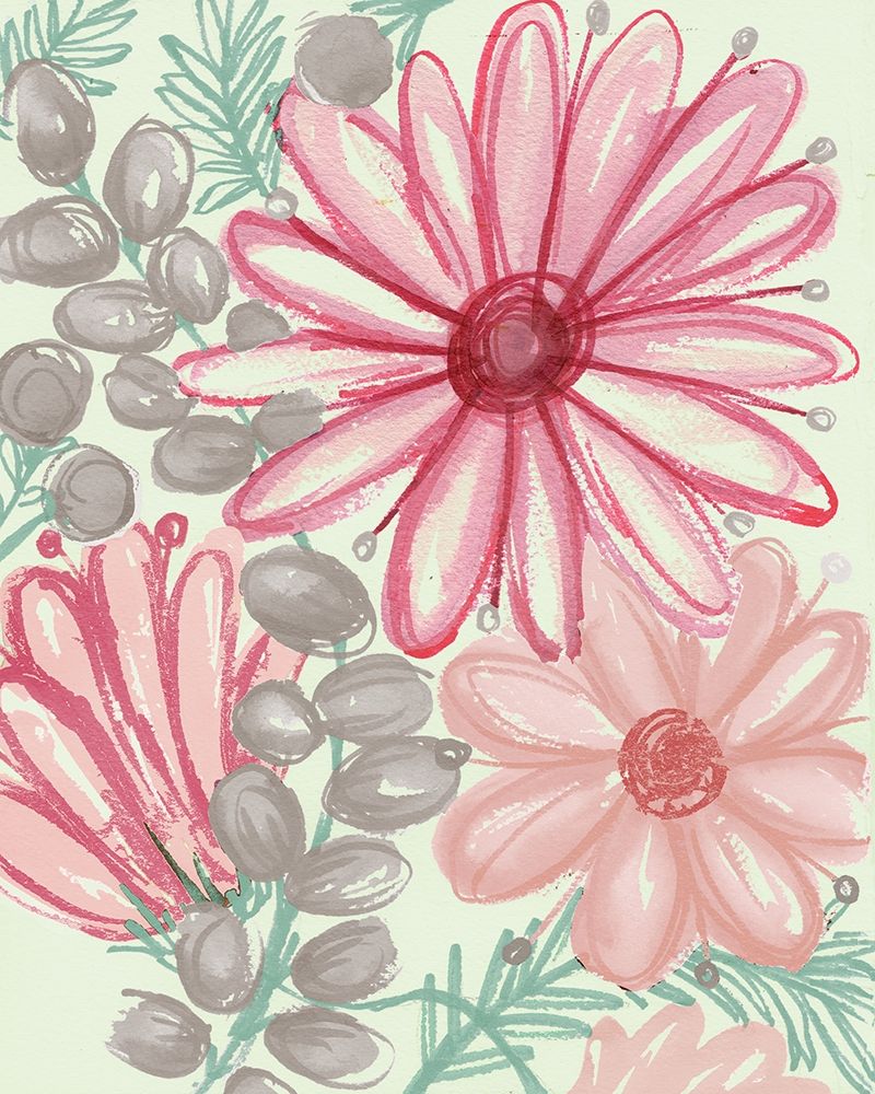 Color Burst Blooms II art print by Elizabeth Medley for $57.95 CAD