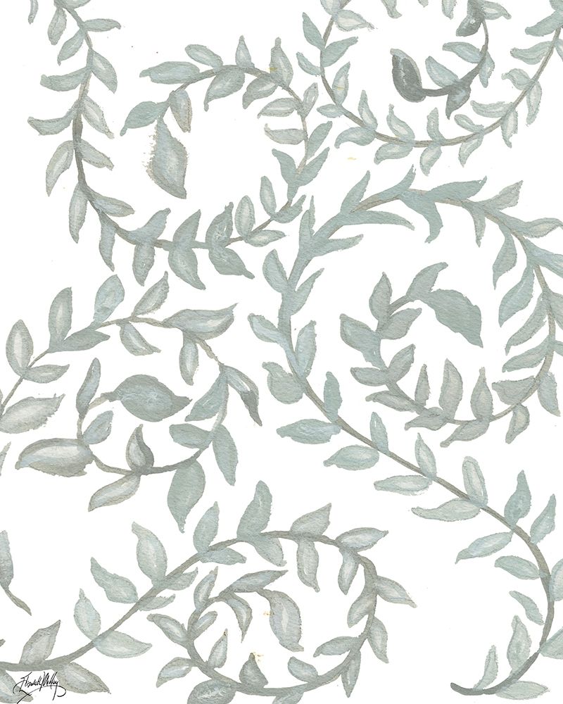 Floral Shades of Gray I art print by Elizabeth Medley for $57.95 CAD