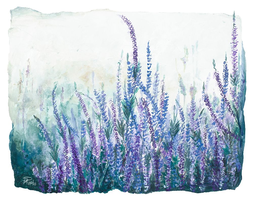 Lavender Floral Garden art print by Patricia Pinto for $57.95 CAD