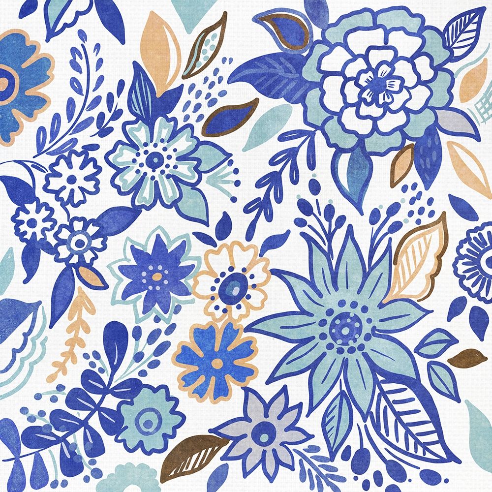 Botanical Azul I art print by Ani Del Sol for $57.95 CAD