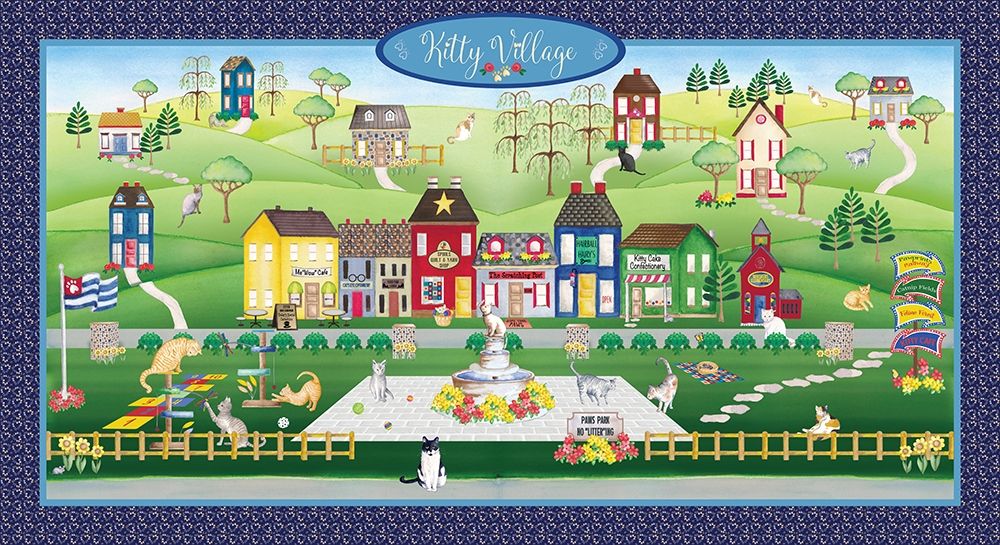 Kitty Cat Village art print by Andi Metz for $57.95 CAD