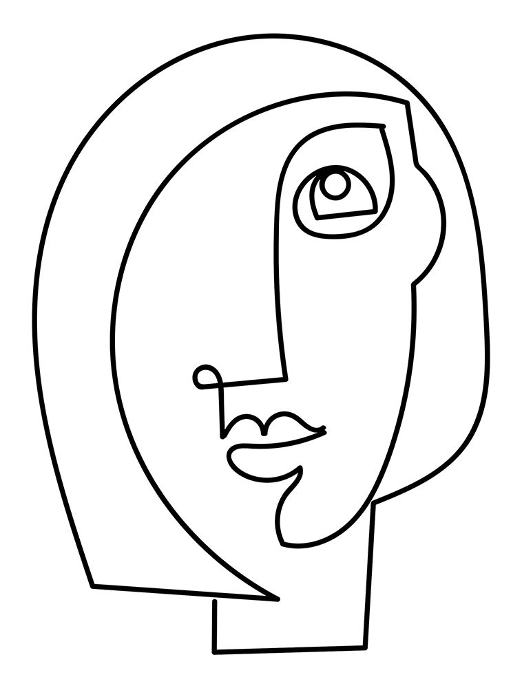 Loopy Line Lady I art print by Deidre Mosher for $57.95 CAD