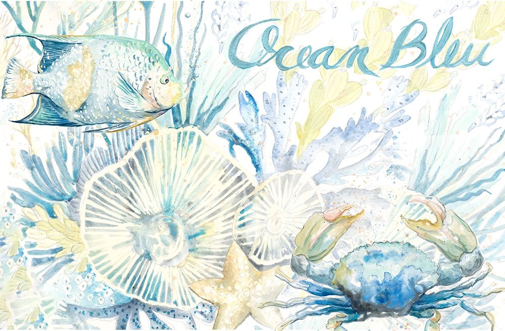 Ocean Bleu Seabed art print by Patricia Pinto for $57.95 CAD