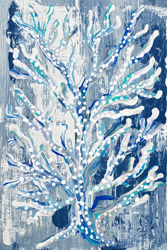 Azul Dotted Coral Vertical art print by Gina Ritter for $57.95 CAD