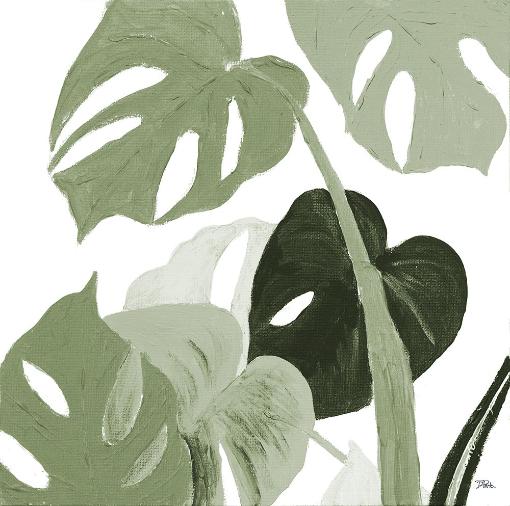 Green Monstera Design I art print by Patricia Pinto for $57.95 CAD