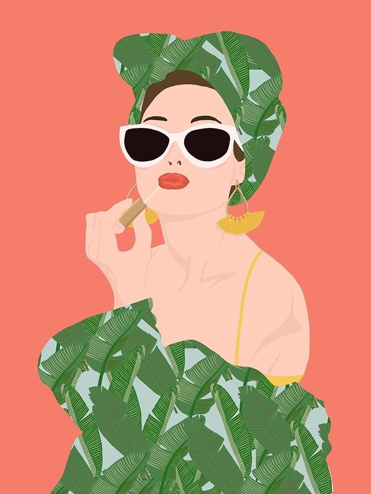 Tropical Lady art print by Jen Bucheli for $57.95 CAD