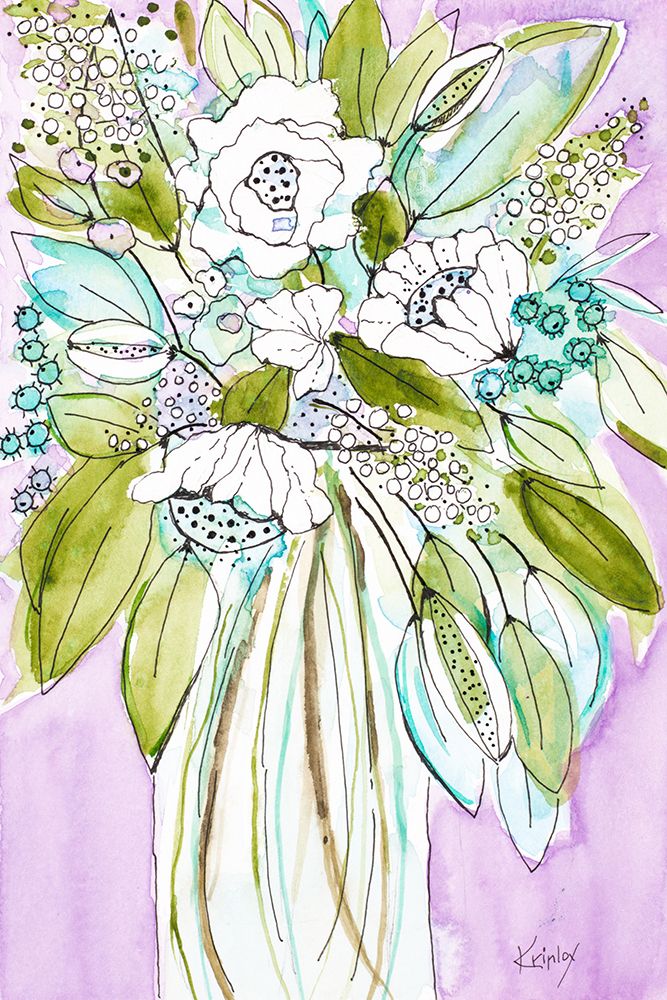 Hopeful Bouquet art print by Krinlox for $57.95 CAD