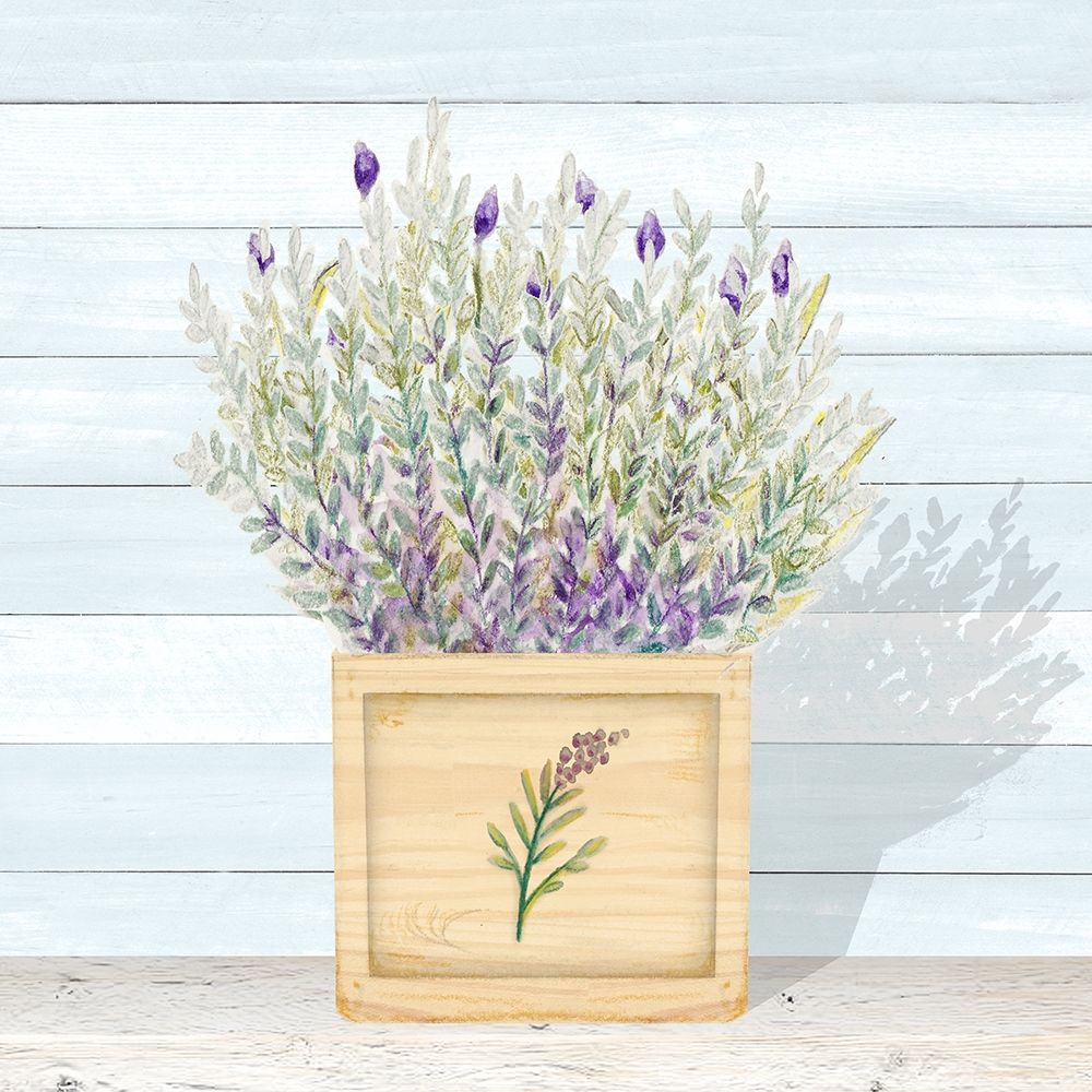 Lavender and Wood Square III art print by Janice Gaynor for $57.95 CAD