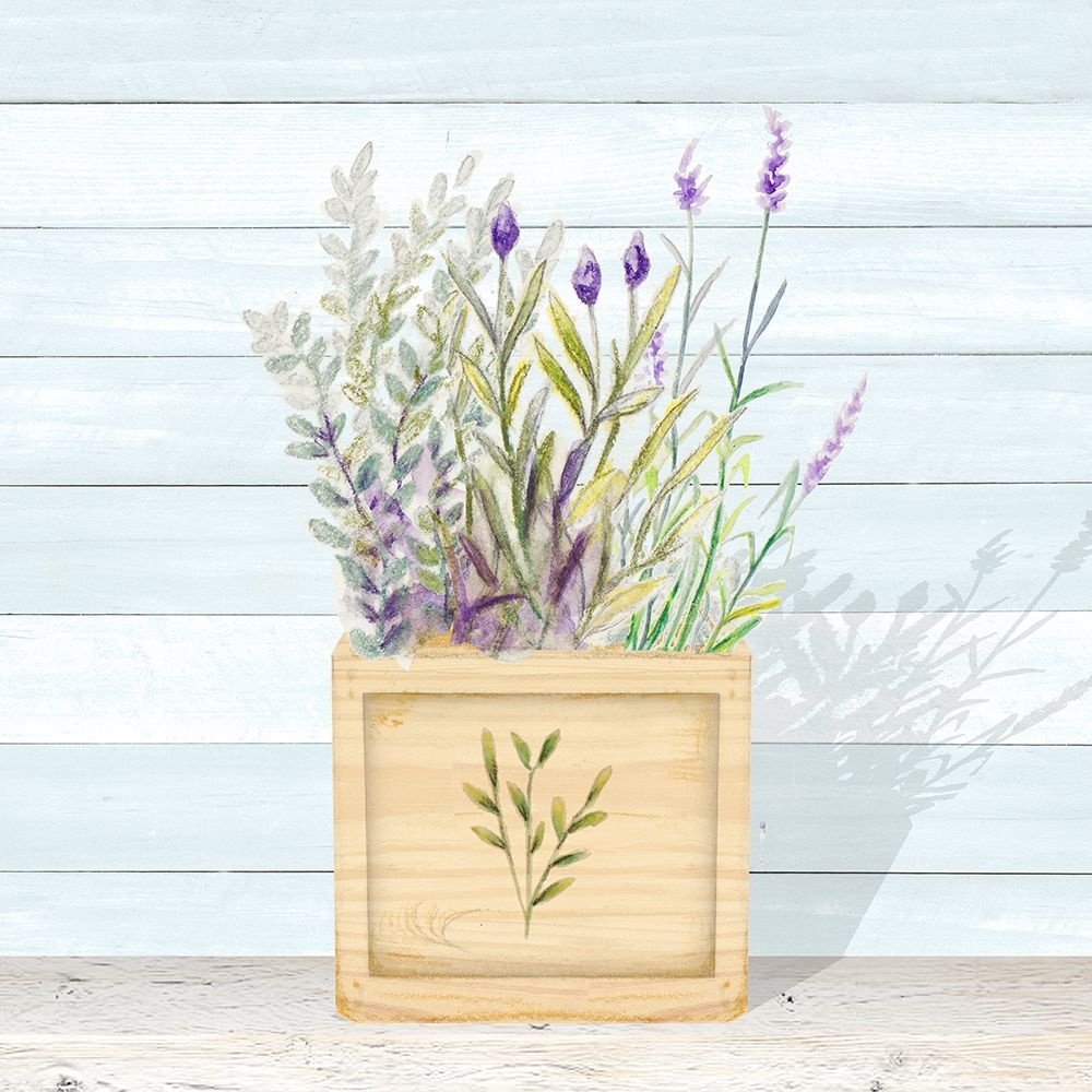 Lavender and Wood Square IV art print by Janice Gaynor for $57.95 CAD