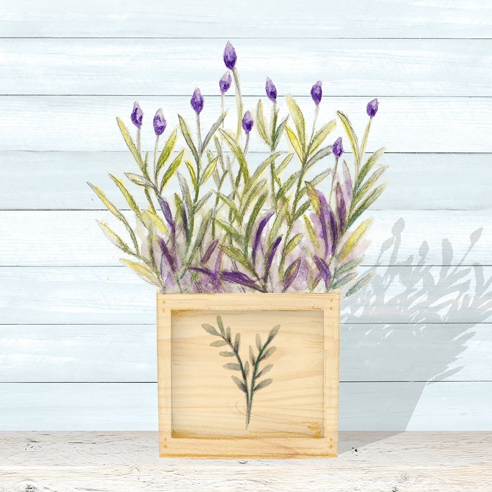 Lavender and Wood Square II art print by Janice Gaynor for $57.95 CAD