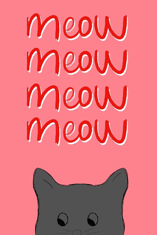 Meow art print by Emily Navas for $57.95 CAD