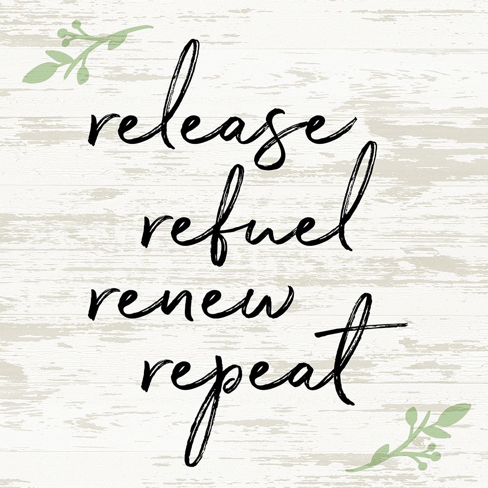 Release Refuel Renew Repeat art print by Anna Quach for $57.95 CAD