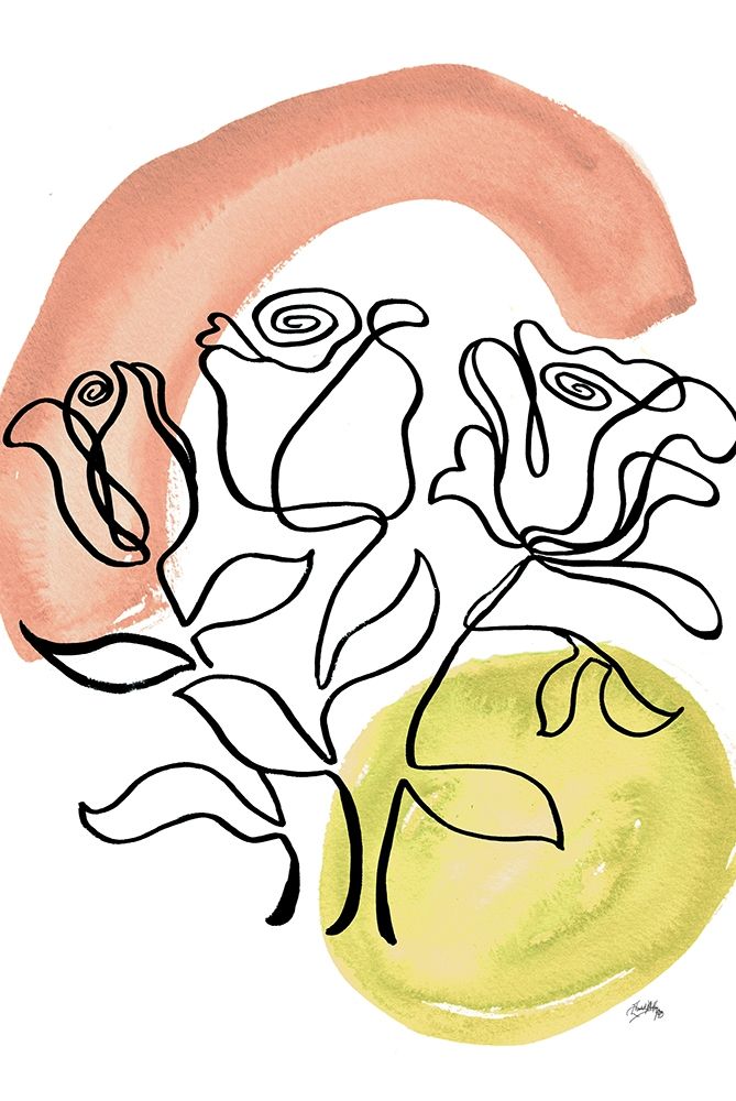 Modern Floral Line II art print by Elizabeth Medley for $57.95 CAD