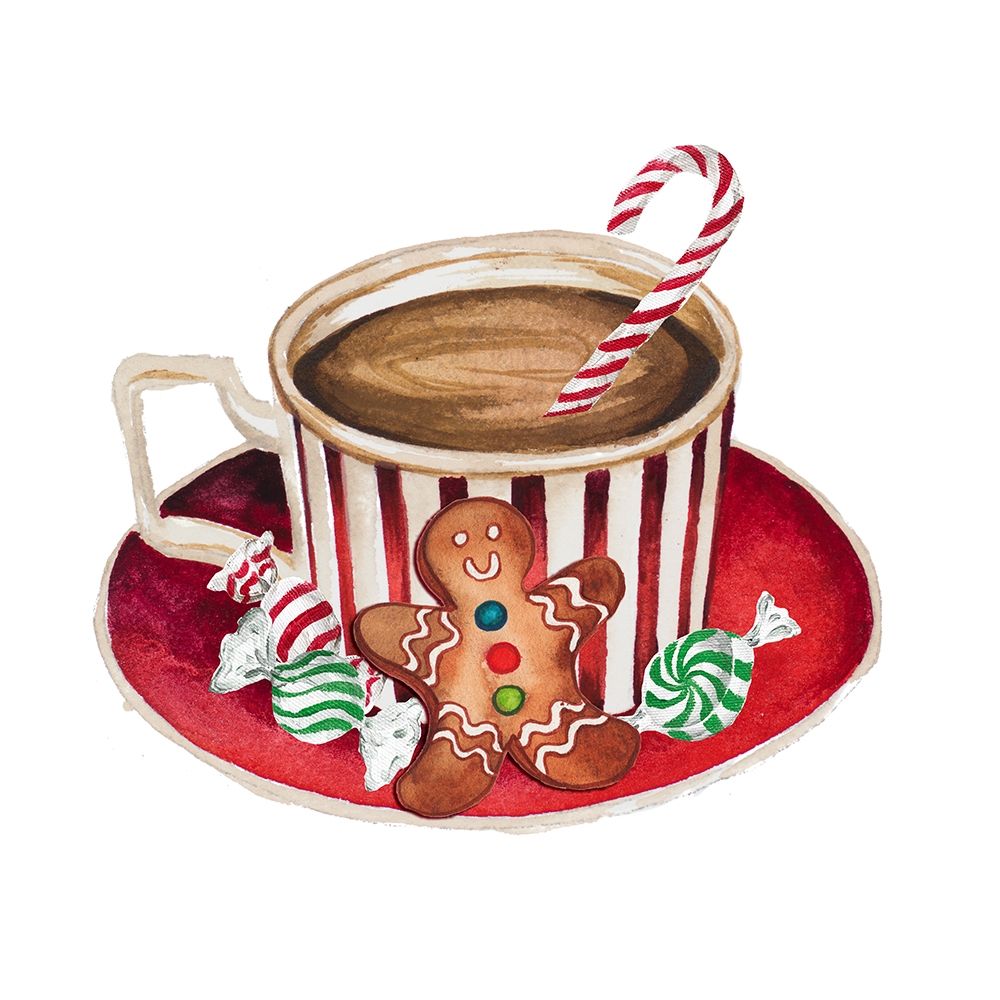 Gingerbread and a Mug Full of Cocoa III art print by Elizabeth Medley for $57.95 CAD