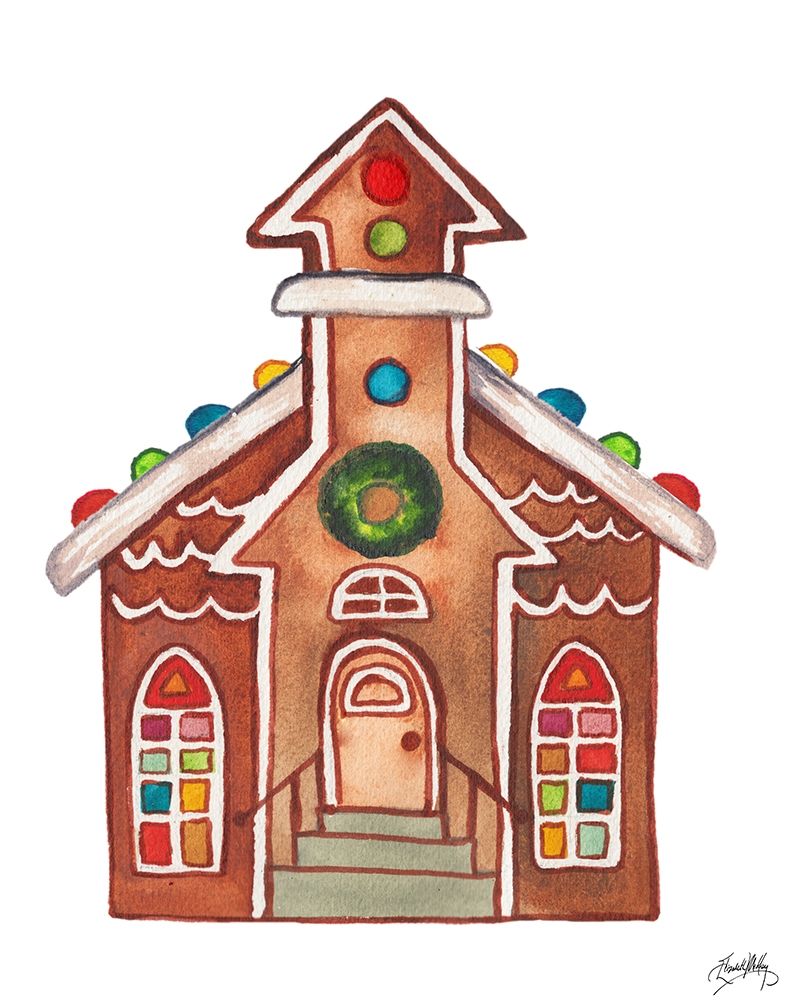Gingerbread and Candy House II art print by Elizabeth Medley for $57.95 CAD