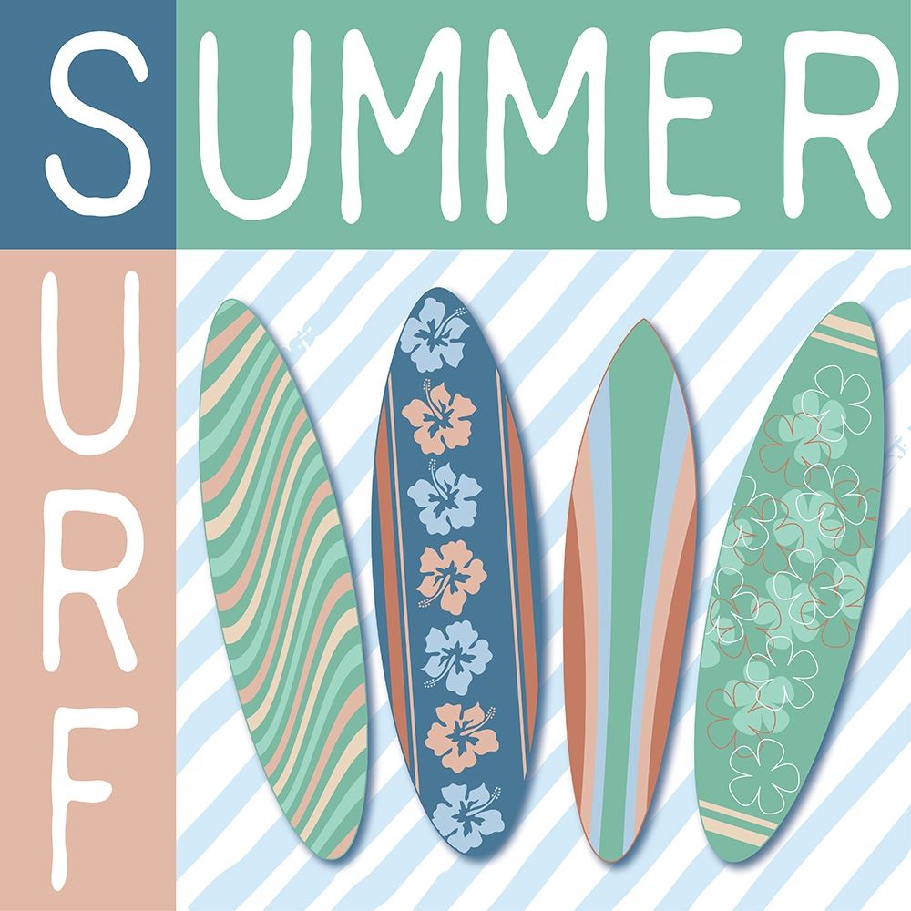Summer Surf art print by Elizabeth Medley for $57.95 CAD
