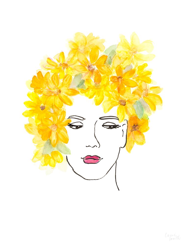 Girl With Daisies In Her Hair art print by Lanie Loreth for $57.95 CAD