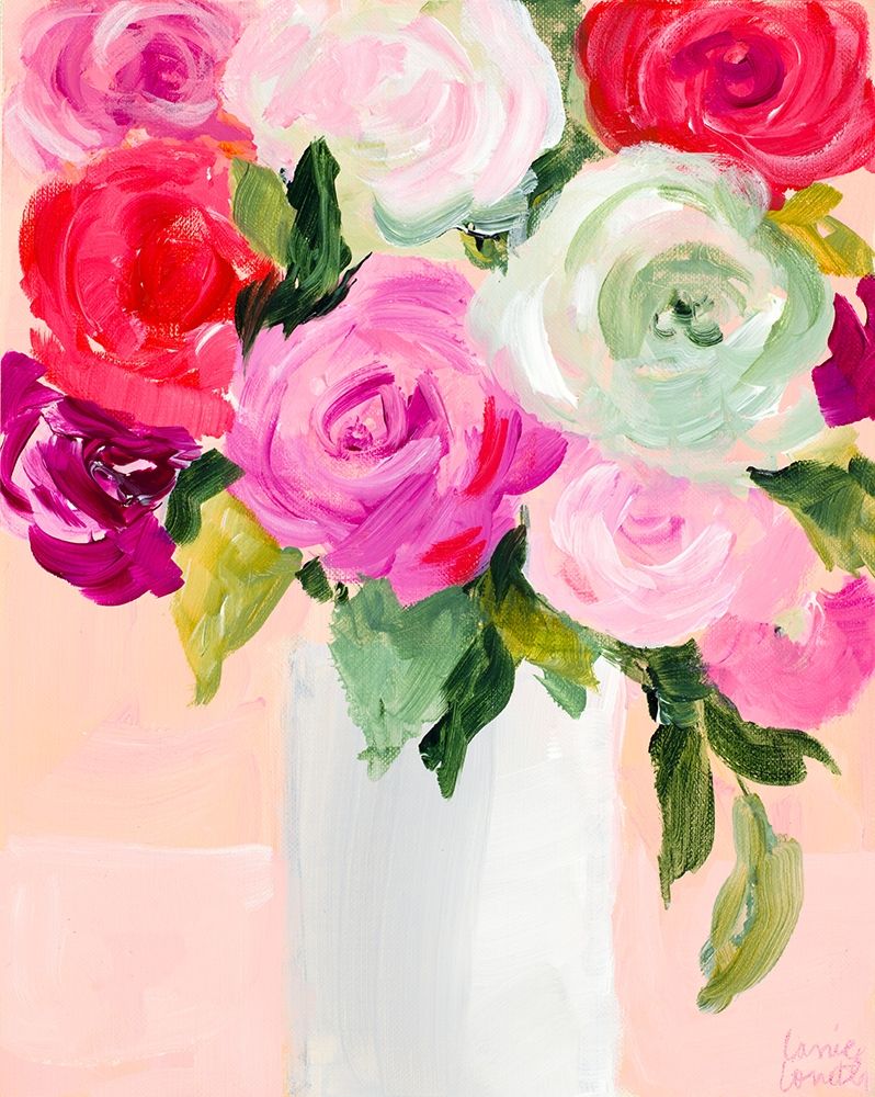 Rosey Bouquet art print by Lanie Loreth for $57.95 CAD