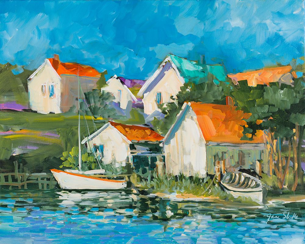 Lake Town art print by Jane Slivka for $57.95 CAD