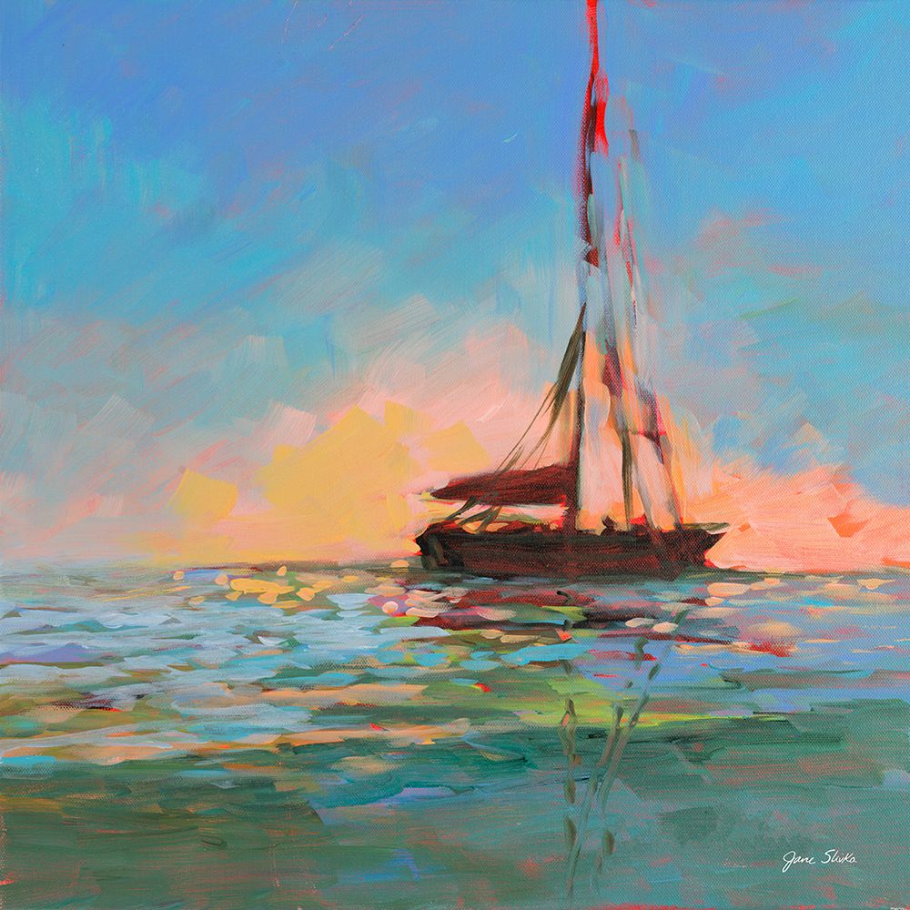 Sailboat On The Horizon art print by Jane Slivka for $57.95 CAD