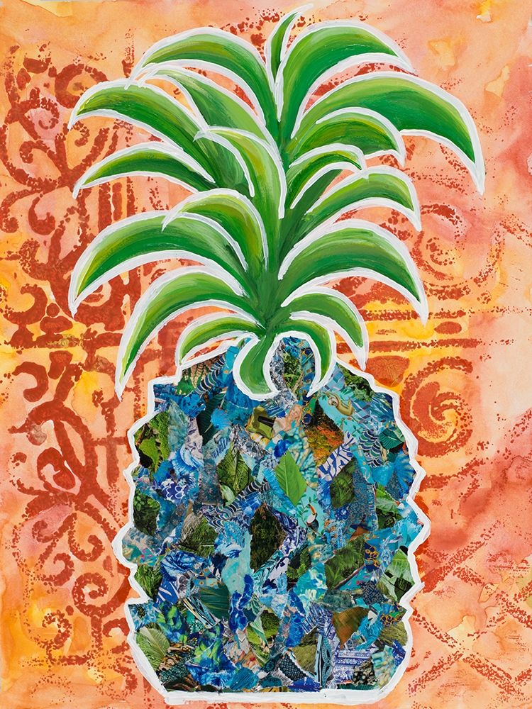 Pineapple Collage I art print by Gina Ritter for $57.95 CAD